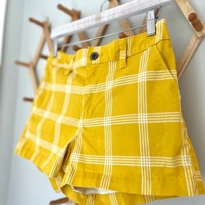 🐝 A New Day Women’s Stretch Shorts Yellow Plaid Size 2